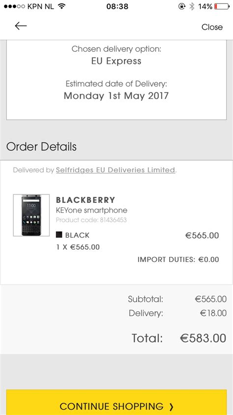 selfridges track my order.